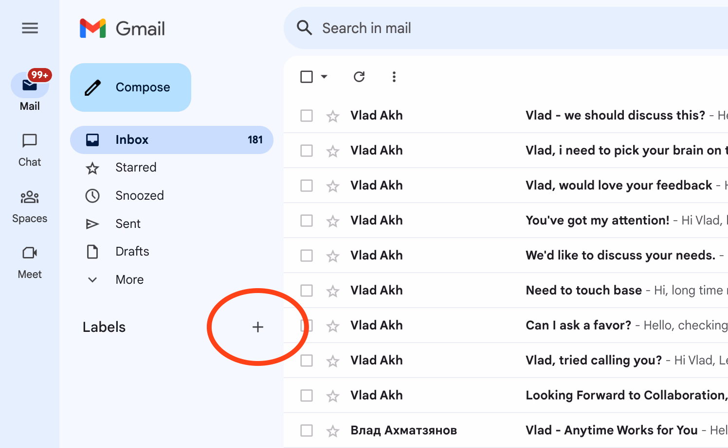Add label Gmail
